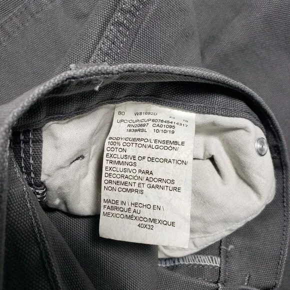 Dickies Men's Relaxed-Fit Carpenter Jean Rinsed Slate Straight Leg 40x32 1932RSL - Picture 5 of 7